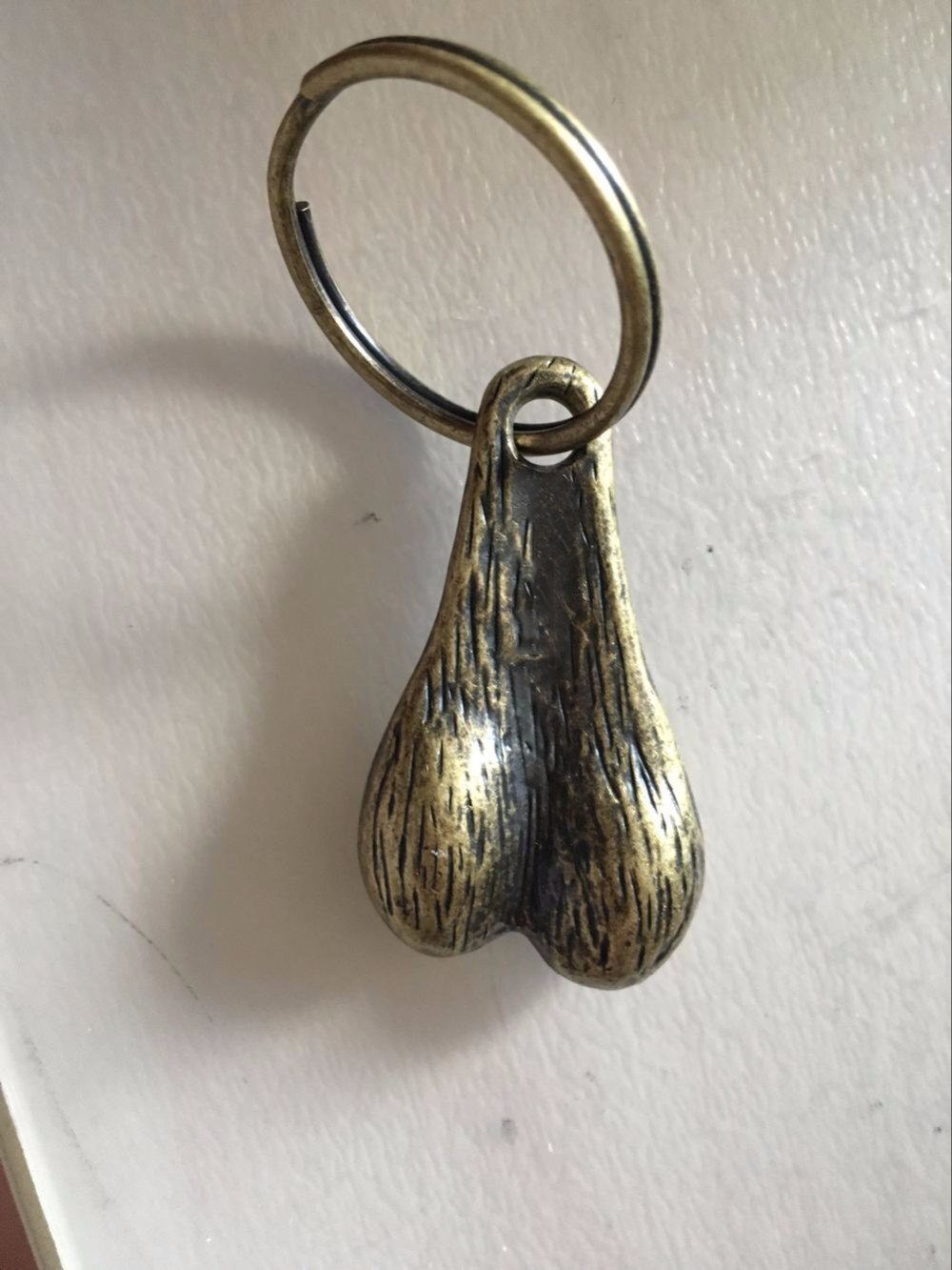 

16SS BRASS BALLS keychain Metal Blank Keyring Collectable Split Ring Keyfob Key Holder Rings Women Men DIY Chains Accessories