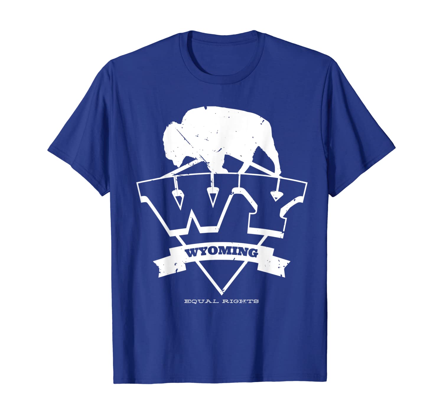 

wyoming equal rights native us states pride travel art lover t-shirt, White;black
