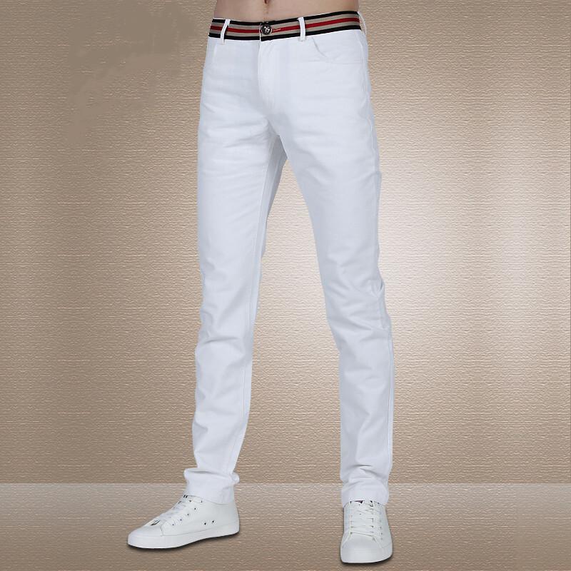 

Men's Pants 2022 Fashion Solid Color Casual Large Size Quality Slim Business Suit Black White Social Trousers