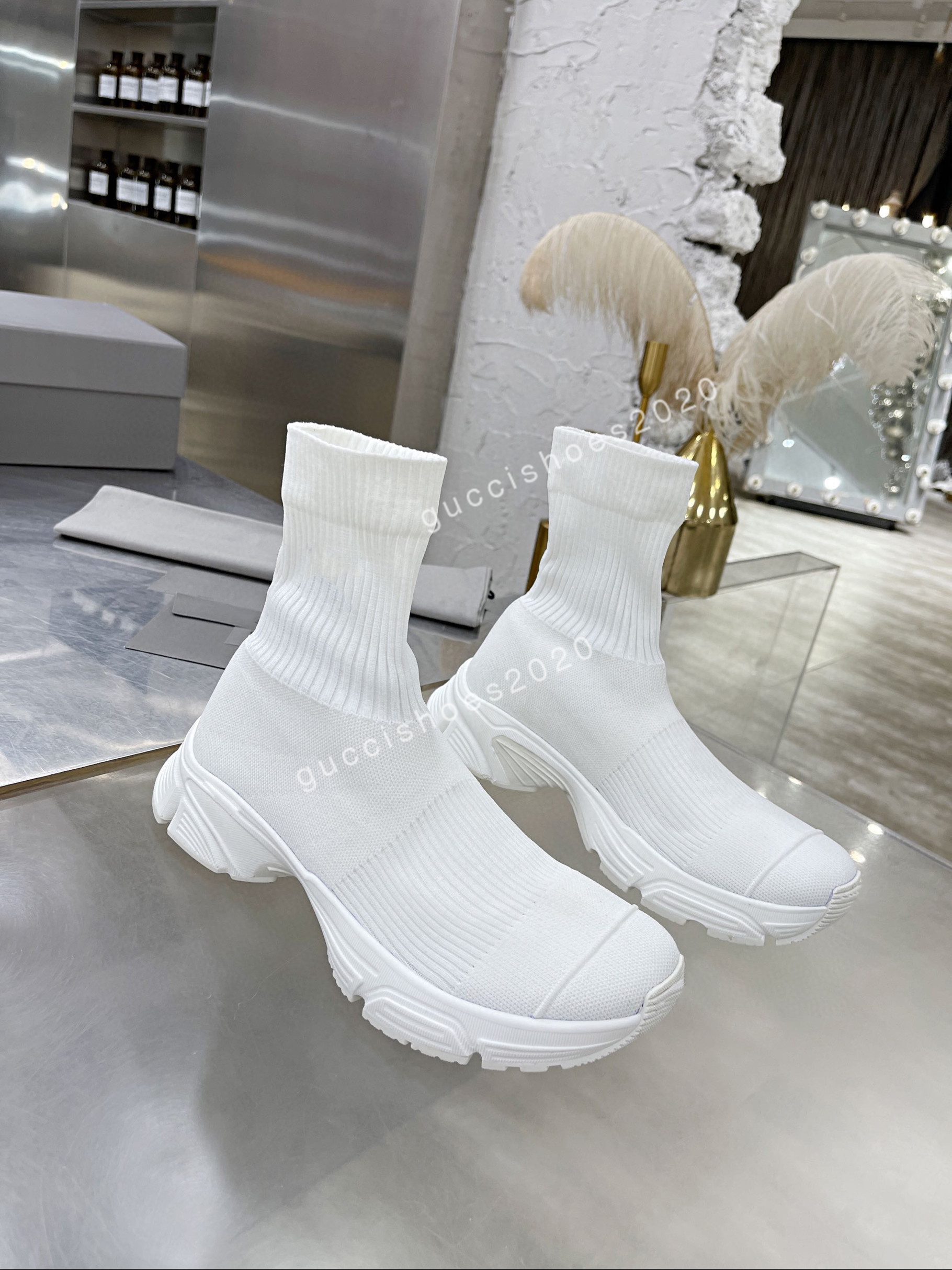 

2022 Top Quality Designer Boots Socks Shoes Casual Paris Rainbow Fashion Sock Women Men The Hacker Project Hight Increasing Old Dad Trainers Sneakers, 01