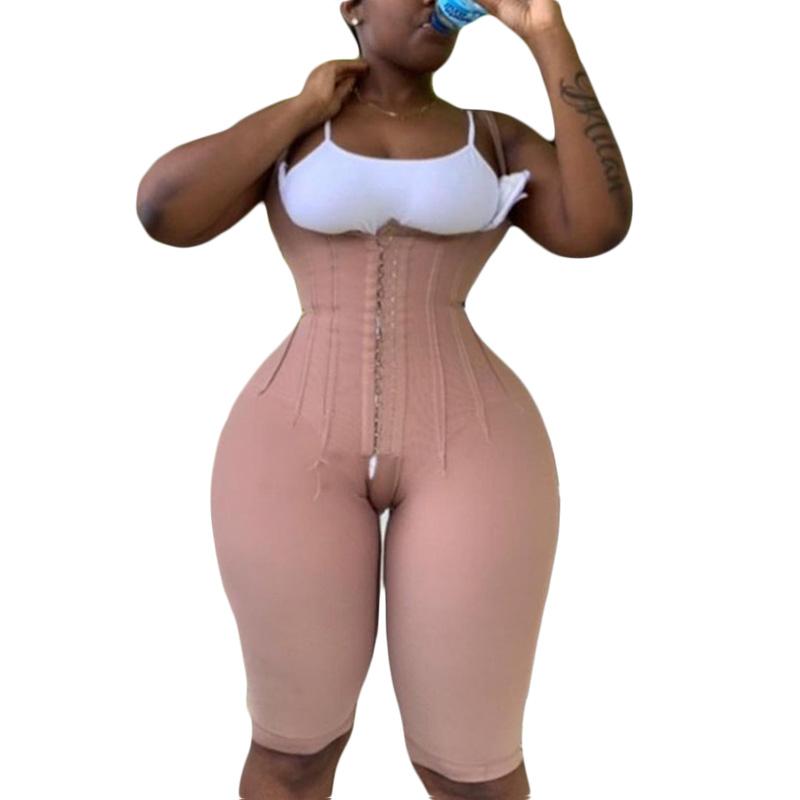 

Women' Shapers Corset Mujer Fajas Colombianas With Thin Straps Skims Compression Garment Waist Trainer, Beige