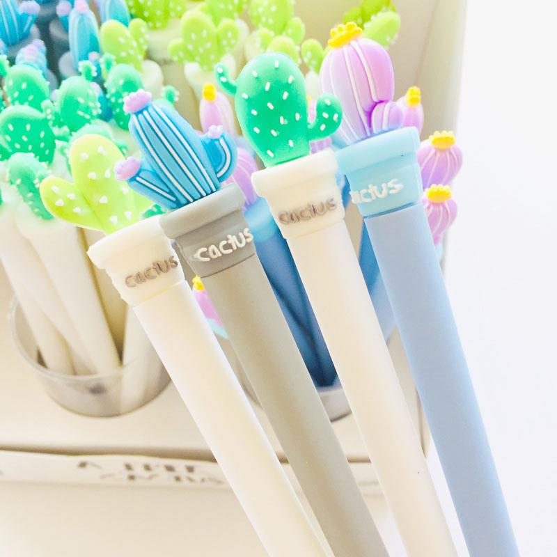 

Cute Cactus Pen Kawaii Neutral Pens 0.5mm Creative Potted Plant Gel For Kids Girls Gifts School Office Supplies Stationery Pencils
