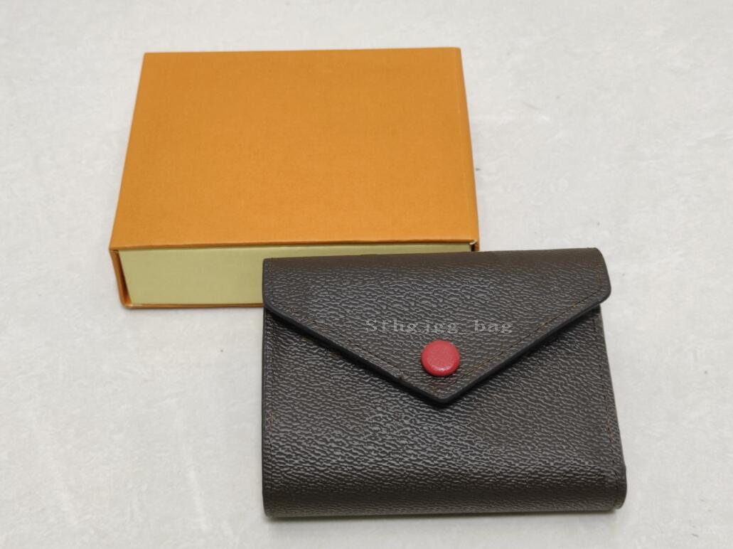 

Women Wallets Fashion Multicolor Clutch Wallet High Quality Lady Card holder Mini zipper coin purse With Gift Box, 10 brown flower letter