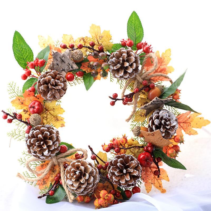 

Christmas Decorations Autumn Harvest Garland 30CM Halloween Decoration El Shopping Mall Window Wall Mount