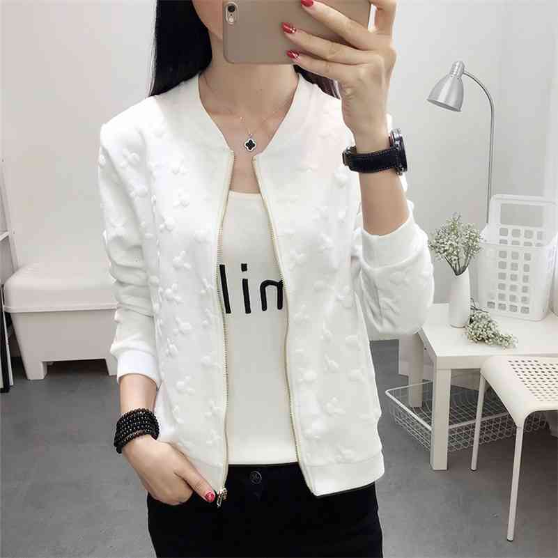 

Winter Flight white black bomber jacket women and women's coat clothes ladies Short cardigan 210518