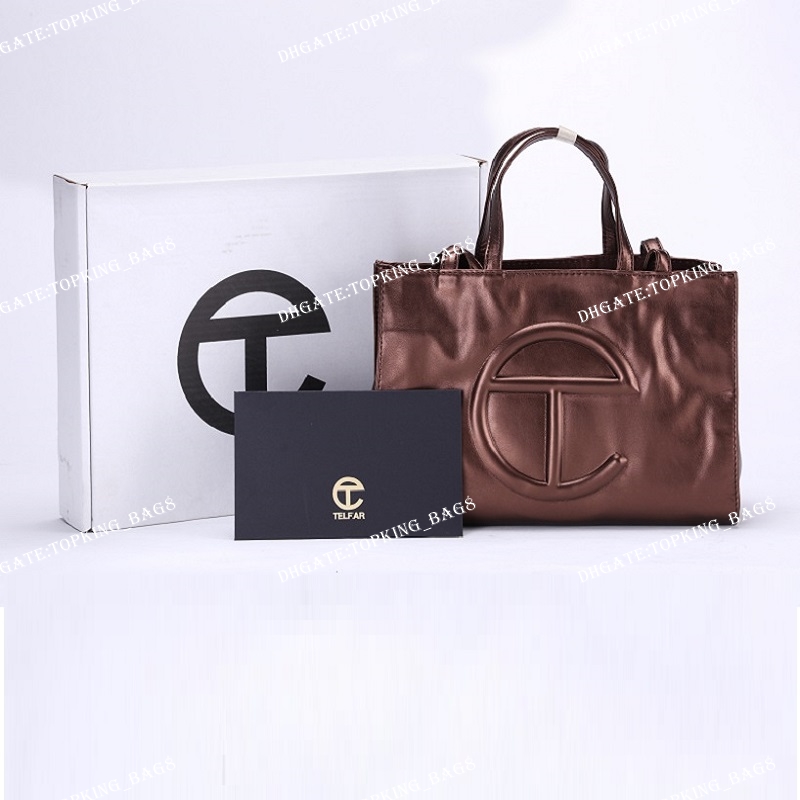 

Wholesale 2021 Women Handbags Telfar Bag Fashion Purses Lady Cowskin Genuine Leather Female Shoulder Crossbody Bags