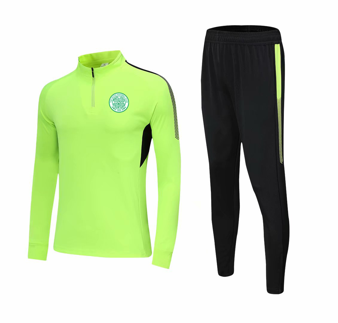 

Celtic F.C Kids size 2XS Running Tracksuits Men's outdoor training Soccer suits Home Kits Walking football Player set Team logo customized, Blue