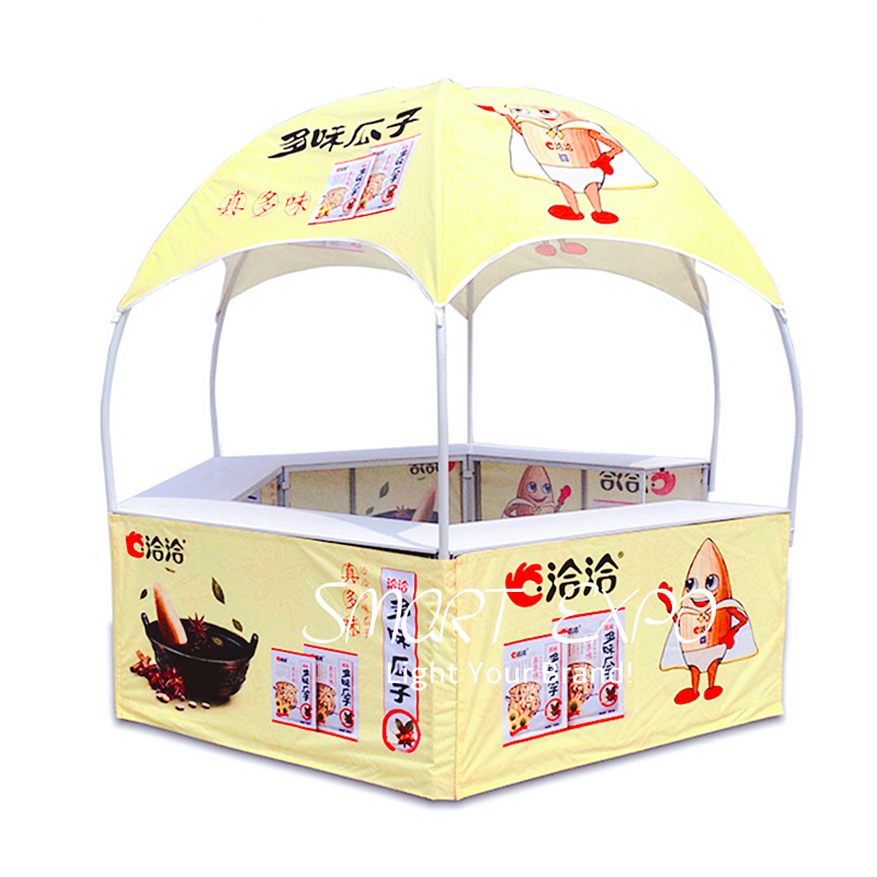 Portable Tent Kiost for Sales Promotion Advertising Display with Custom Printed Graphics-image-415059877