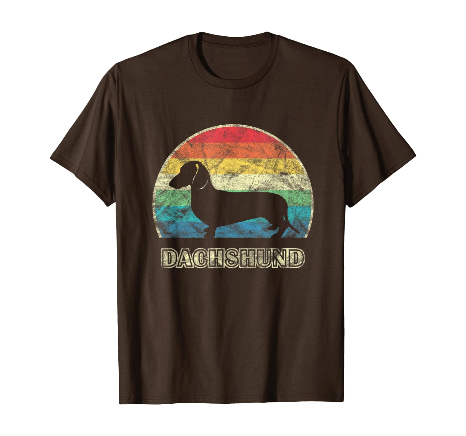 

smooth dachshund vintage style dog t-shirt, White;black