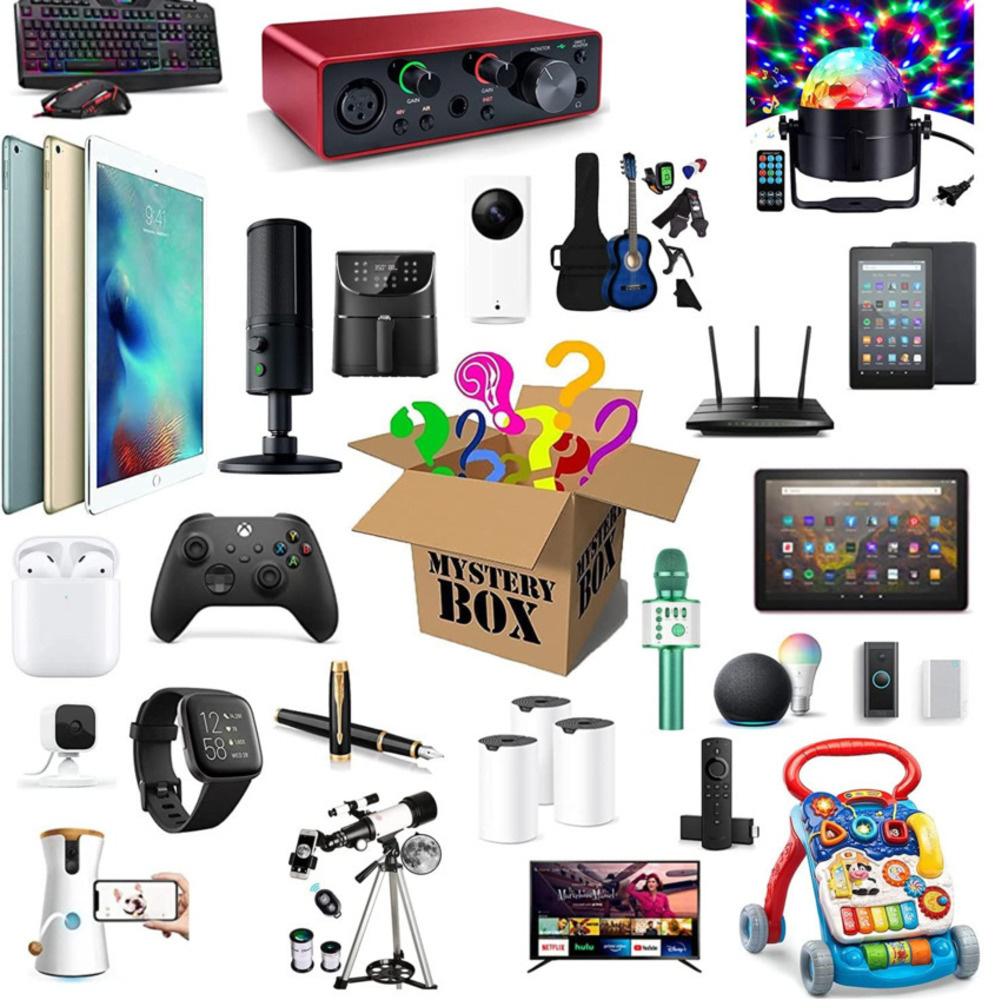 Mystery Box Electronics, Boxes Random, Birthday Surprise favors , Lucky for Adults Gift, Such As Drones, Smart Watches-F-image-733119113