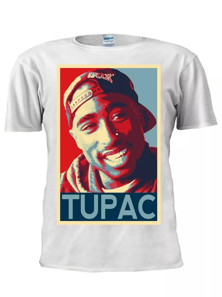 

2PAC Tee TUPAC Shakur T-Shirt Westside Trust Nobody Hip Hop Rap Tee Tshirt M694, Mainly pictures