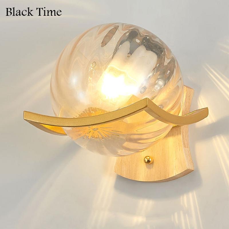 

Modern LED Wall Lamp For Bedroom Living Room Bedside Light Home Indoor Lighting Aisle Corridor Lights E27 Glass