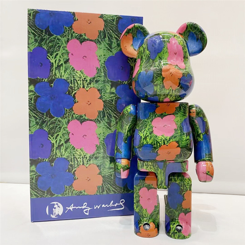 

New style 400% 28CM Bearbrick The ABS Beautiful flowers Fashion bear Chiaki figures Toy For Collectors Be@rbrick Art Work model decoration toys gif