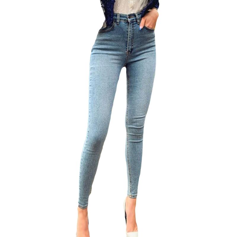 

Women's Pants & Capris 2021 Fashional Simple And Casual Women Solid Colour Pockets High-Waisted Slimming Skinny Jeans Ladylike Long Pencil T, Black;white