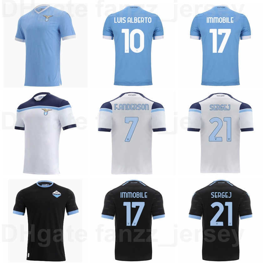 

2021-22 Soccer Lazio Jerseys Home 10 LUIS ALBERTO 17 IMMOBILE 29 LAZZARI 21 SERGEJ 7 ANDERSON 23 HYSAJ 25 REINA 9 PEDRO 6 LUCAS 11 CORREA 20 CAICEDO Football Shirt Kits, With patch