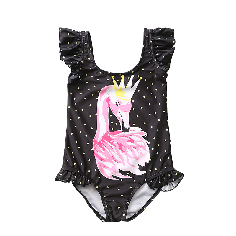 

girls swimsuit flamingo one piece swimsuit for girlsFree shipping by air