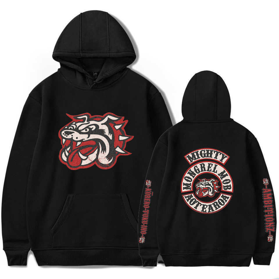 

Mongrel Mob Idol print Soft Popular For Women/Men Pullover Fashion Hoodies Sweatshirts Brand Jacket clothing Q0831, Black