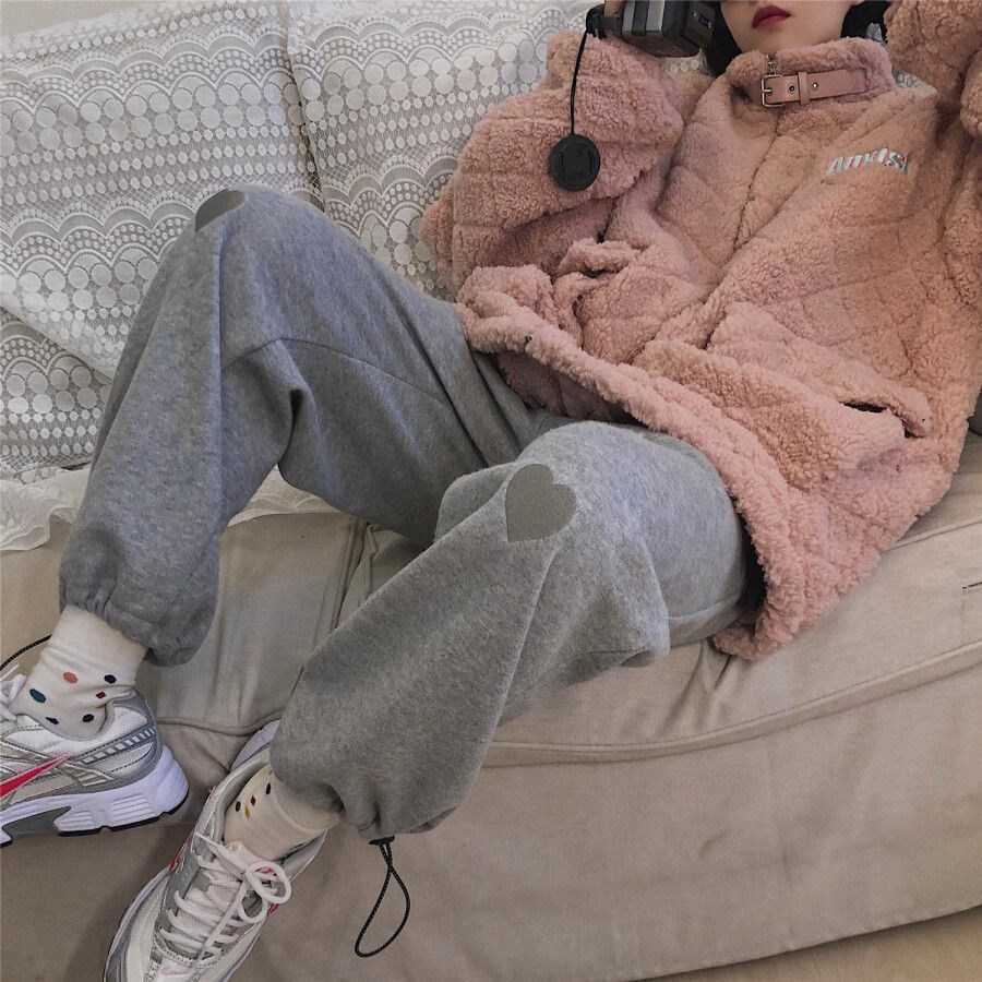 

Summer Japanese Kawaii Women's Pants Casual Harajuku Loose Leggings Punk Ulzzang Hip Hop sweet ins pants 210608