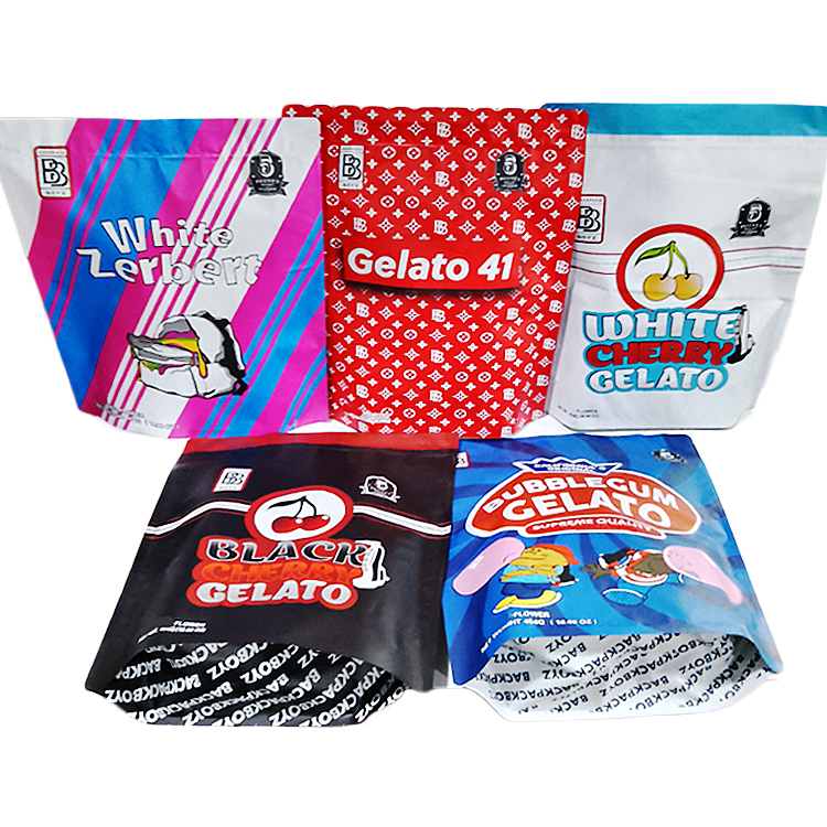 

Food grade 1 Pound Backpack boyz flower mylar bags matte material plastic package bag with child proof zipper