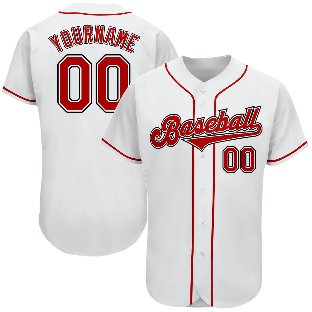 

Custom White Baseball Jersey 102345678, Men size s-4l
