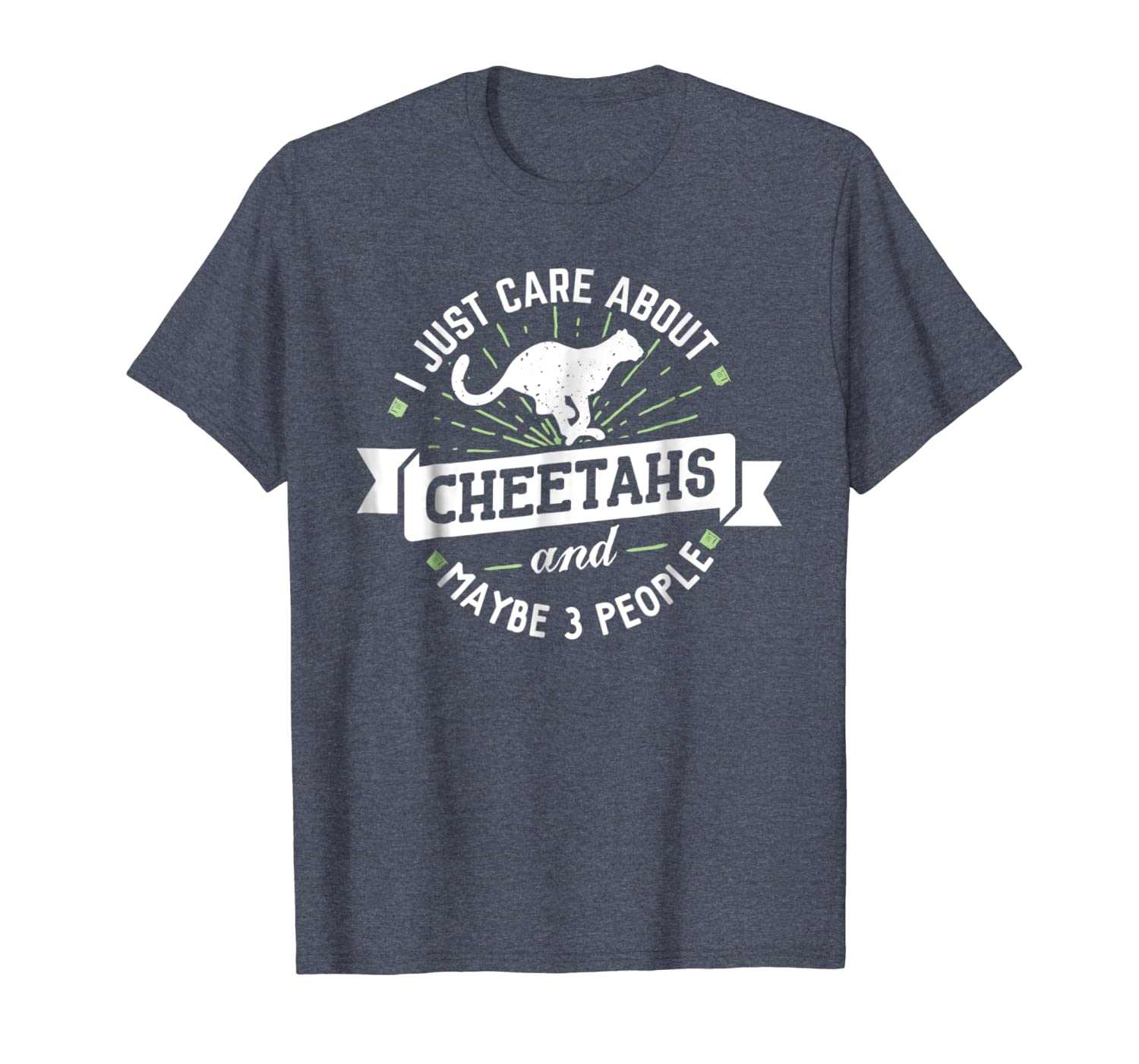 

cheetahs t-shirt - i just care about cheetahs, White;black