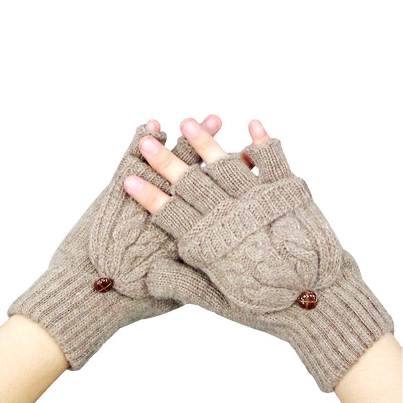 

Fingerless Gloves 2021 Ly Fashion Women Warmer Winter Free #D