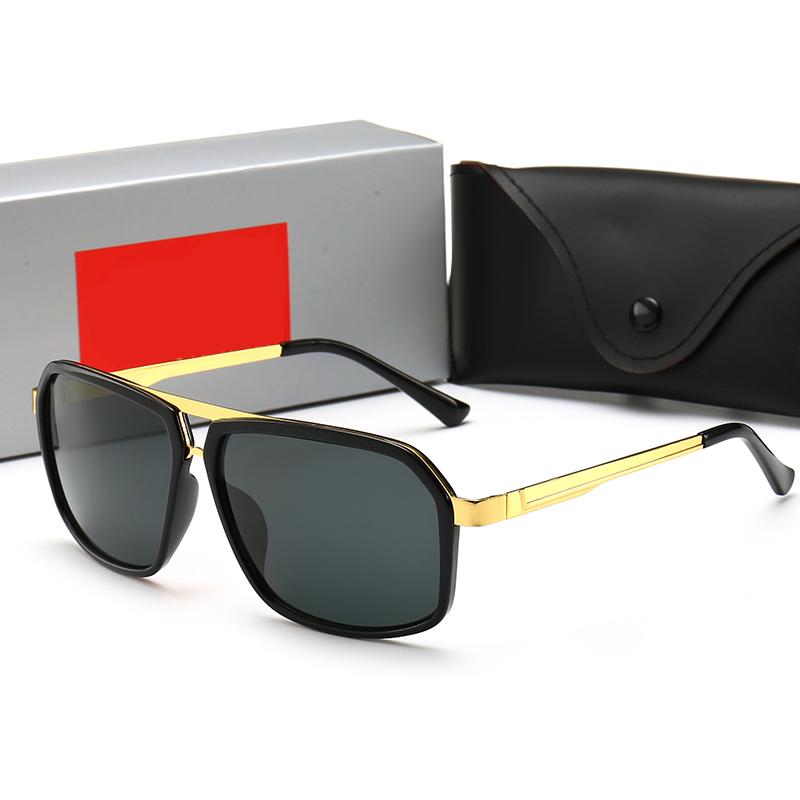 Lunettes de soleil 2022 Pilote Hommes Femmes 45mm et 60mm Cristal Verre Verre Lentilles de soleil gradient brun Protection UV400