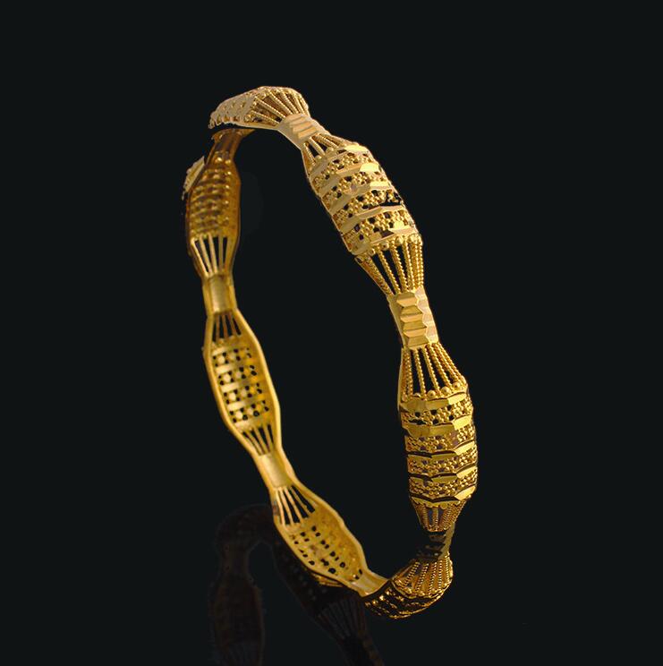 

18k gold-plated fashion wisp empty bracelet creative jewelry gift bracelet jewelry gift, Black