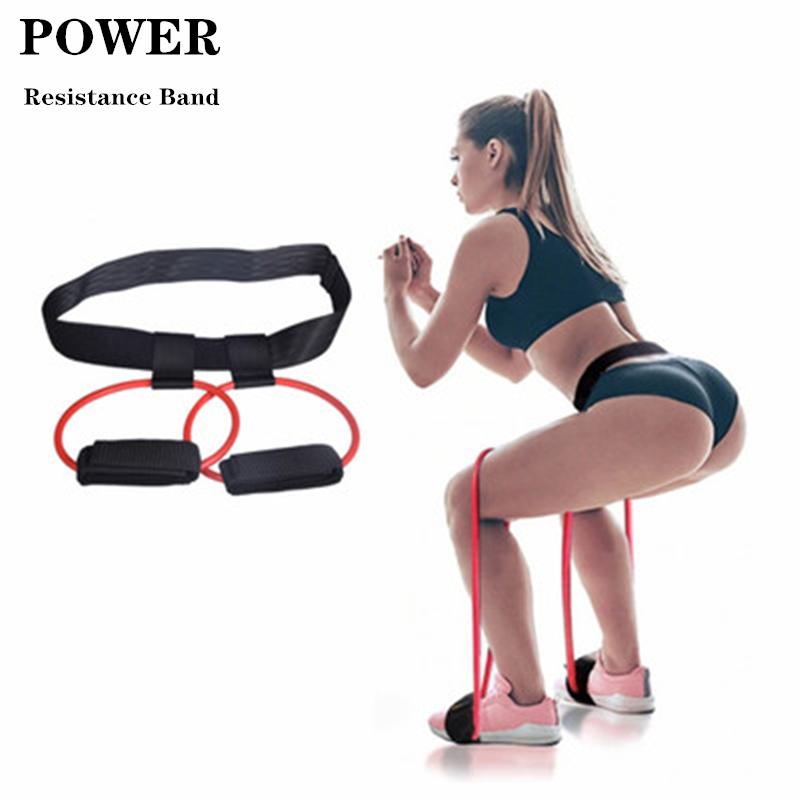 

Resistance Band Tension Pull Rope Squat Elastic Leg And Hip Training Bands