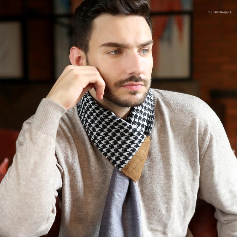

Scarves Est Fashion Design Casual Winter Men's Cashmere Scarf High Quality Warm Neckercheif Modal Men1