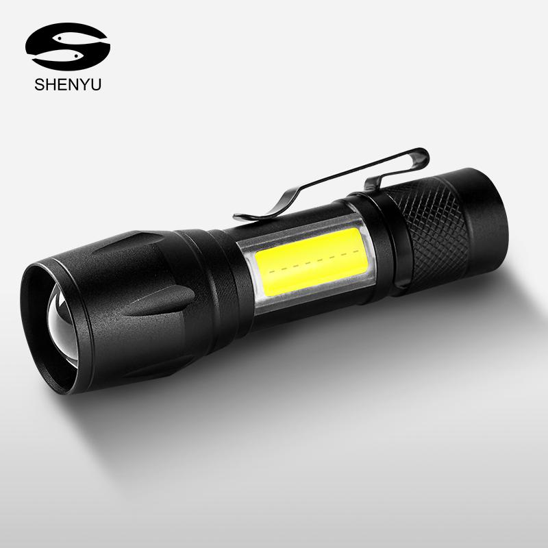 

Mini Rechargeable XPE Torch USB Direct Charging 14500 Battery Lamp Pocket Zoomable Clip Penlight Flashlights Torches