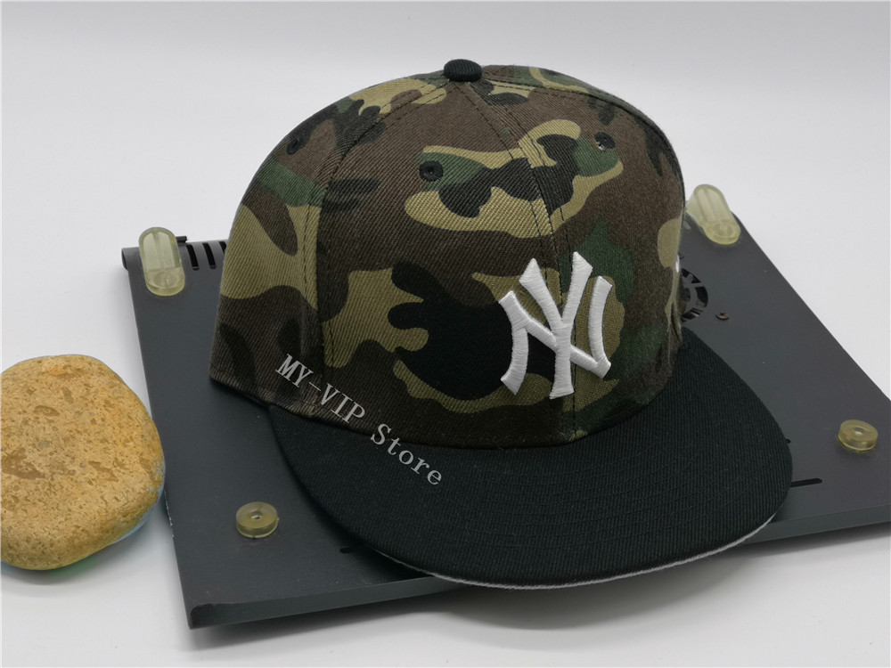

One Piece All Team usanewyorkcity Camo on field Fitted Hats Flat Visor Fan's Sized Chapeau Baseball Closed Caps For Men and Women, Blue;gray