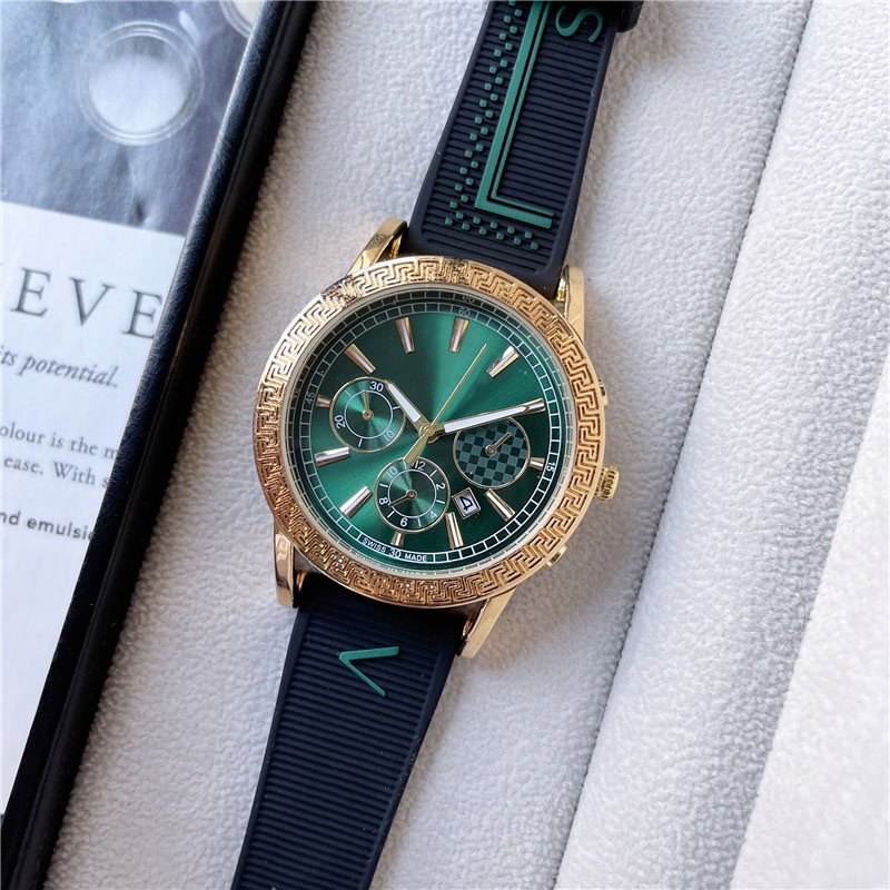 

Brand Watches Women Girl 3 Dials Colorful Big Letters Style Rubber Strap Quartz Wrist Watch Clock VE33, Slivery;brown
