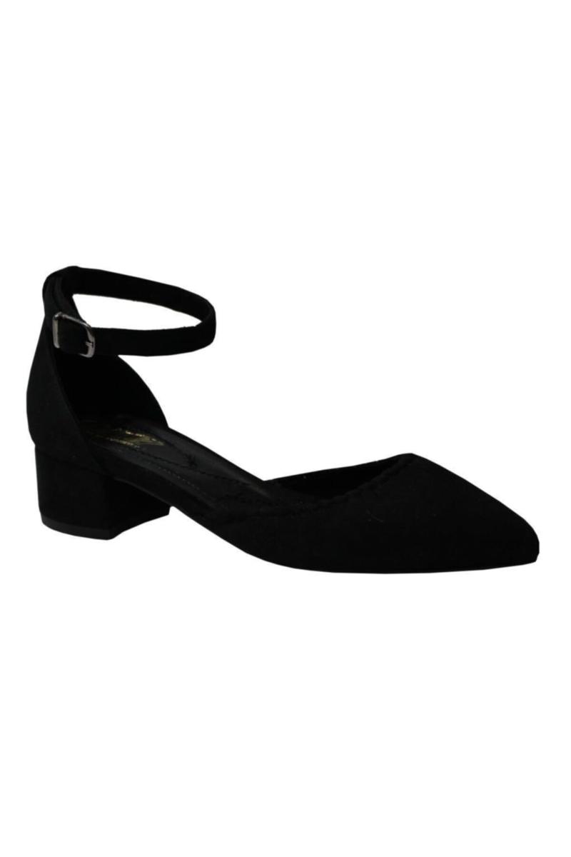 

Dress Shoes Women's Black Suede Brief High-Heeled 4768, As pic