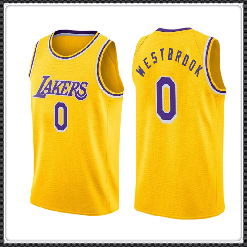 

LosAngelesLakersRussell 0 Westbrook Jersey 23 James Bryant Jerseys Basketball Black S-XXL stitched Logos, 2021 westbrook