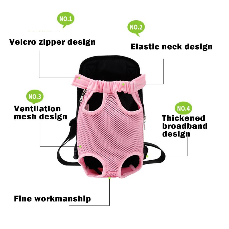 

Backpack Carrier For Pet Adjustable Front Cat Dog Legs Out Travel Bag Outdoor Use DTT88 Car Seat Covers