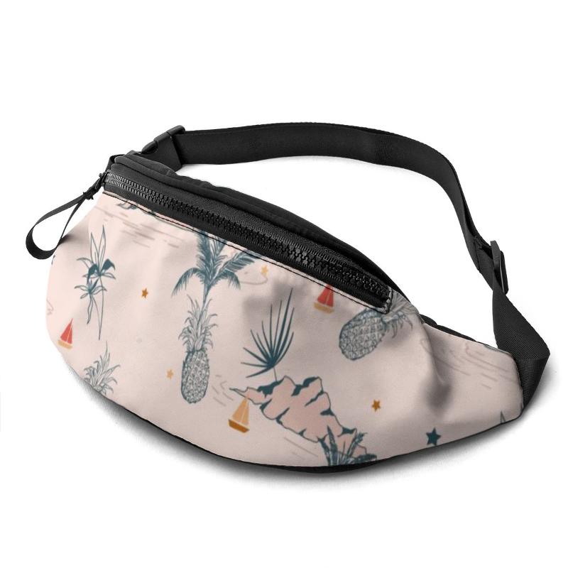 

Pack Multi-function Pineapple Pink Punk Leg Fashion Bag Shoulder Women's Belt Waist Pochete Bags