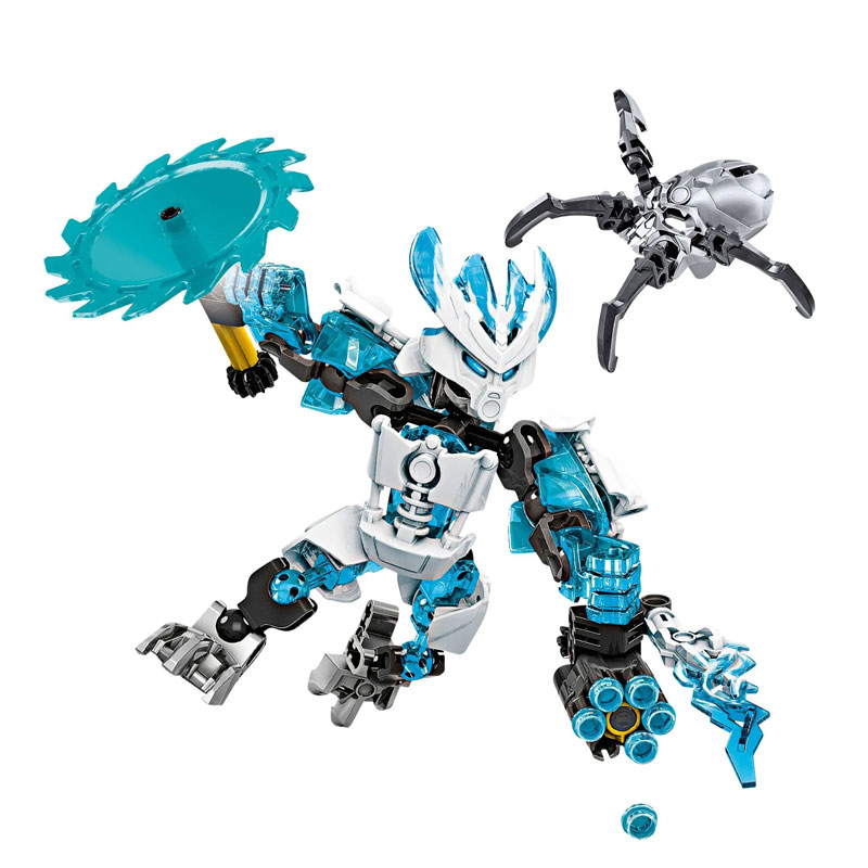 

KSZ 706-5 Bionicle Series Protector of Ice Building Blocks 68pcs Bricks Toys Christmas Gift Compatible 70782 Model Kit