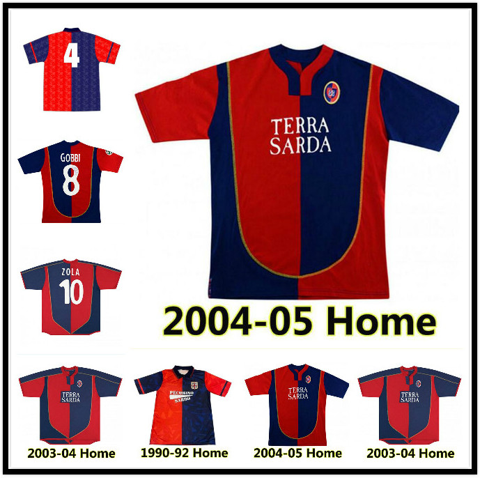 

Cagliari Calcio soccer jerseys 90/92 03 04 05 retro Suazo ZOLA Conti GOBBI GODIN JOAO PEDRO NAINGGOLAN MARIN Simeone SOTTIL PAVOLETTI maglie da football shirt