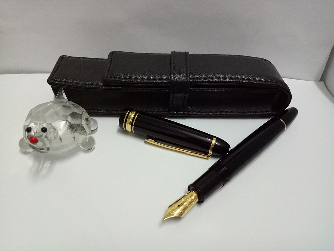 

Luxury High quality big LeGrand 149 fountain pen Classique black body with gold clip for perfect gift office school supplies