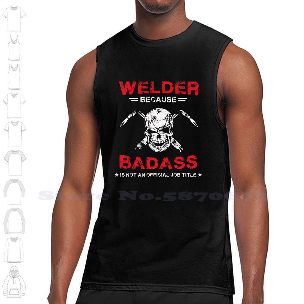 

because badass is not an official job title black white sleeveless tank men women dad life metallic proud, White;black