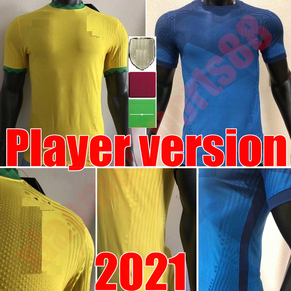 

national team Player version 2020 Home away Soccer Jerseys 20 21 FIRMINO NEYMAR JR P.COUTINHO G.JESUS MARCELO Football Uniforms shirt