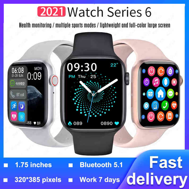 2021 Smart Watch Series 6 IWO 13 Pro Max Hw22 Men Women's Smartwatch Sports Fitness Bracelet For Xiaomi iPhone Apple Watches SE