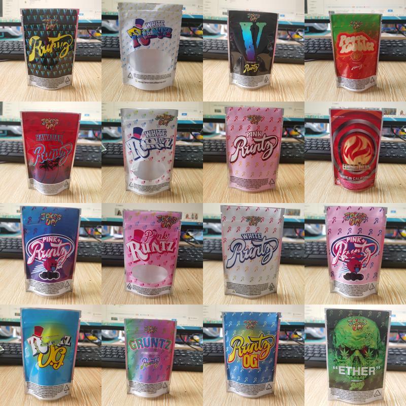 

Jokes Up Runtz Package Stand Up Pouchs Runts Mylar Bags Gas House Red Peach Kobbler Blue Runty Pouch Pack jllcDD