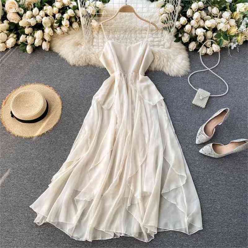 

Summer Birthday Dress for Women Sexy Off-shoulder Ruffle Backless Retro es Ladies Elegant Prom Vintage Long Robe 210525, Apricot