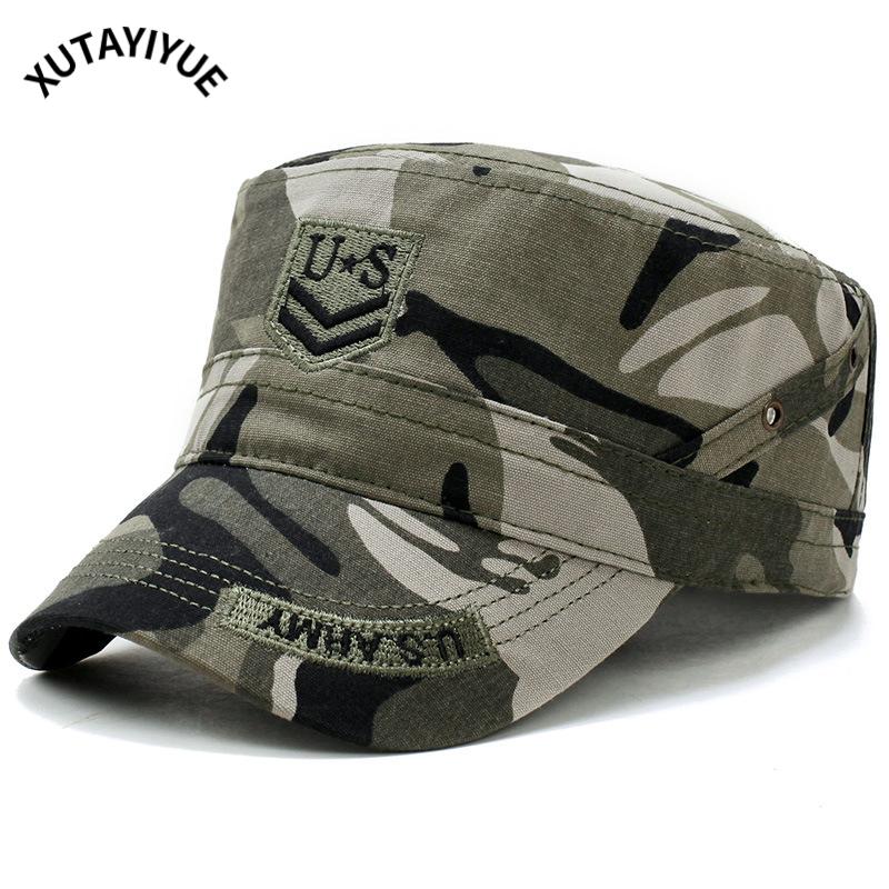 

Berets 2022 U.S. Navy Hat Flat Cap Men's Cotton Embroidered Camouflage Outdoor Sunshade Fishing Mountaineering Hiking, Camouflage a