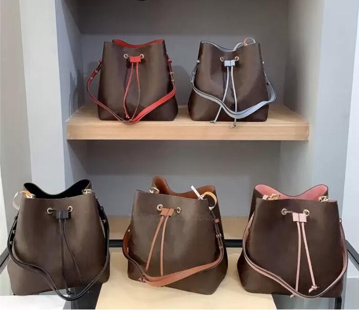 

Luxurys Designers NEONOE Crossbody Bag Bucket Handbags Purses Drawstring Women Tote Brand Letter Genuine Leather Bags lovebag44023