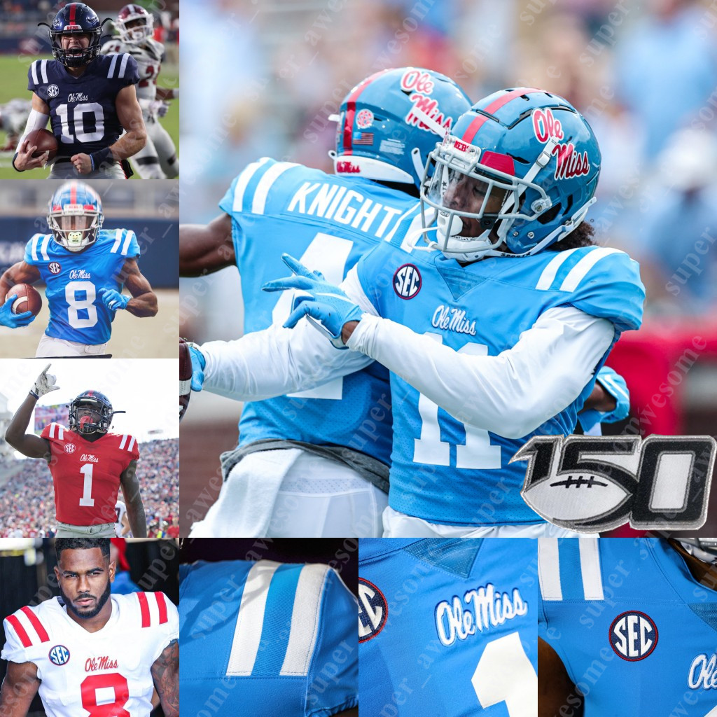 

Ole Miss Rebels Football Jersey Finley Tysheem Johnson Chance Campbell Sam Williams Quentin Bivens Lakia Henry Jaylon Jones Mark Robinson Jake Springer Sanogo, Red