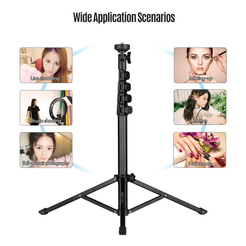 

1pc Kingjoy Pography Video Tripod Live Aluminum Alloy 1/4in Screw For Camera Smartphone Light Tripods