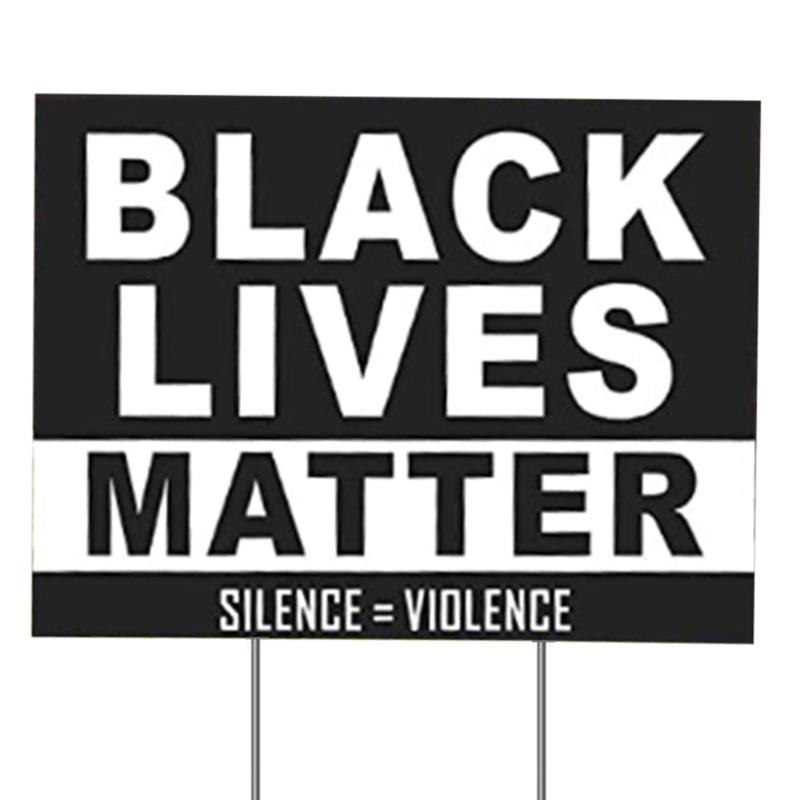 

Yard Sign Woman's Rights Human Bright Colors For Garden Party Lawn Outdoor Decorations